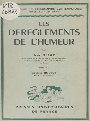 cover image of Les dérèglements de l'humeur